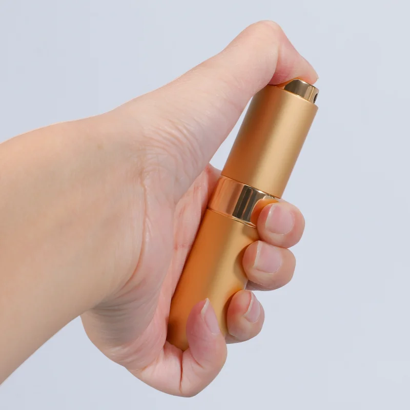 Wholesale 8ml  Metal aluminum refillable perfume bottle  cosmetic spray bottle  portable empty Atomizer perfume travel bottle 4