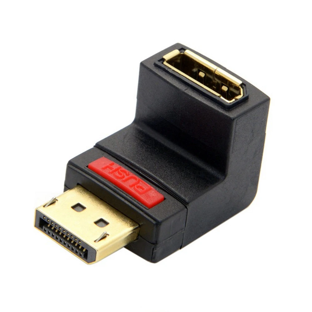 

Вертикальный адаптер Displayport, правый угол DP адаптер 4k/60Hz 2 K/144Hz pass durch 90 grad виниловый дисплей 1,2 konverter