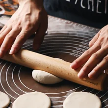  Muso Wood Small Rolling Pin for Baking,Wooden Rolling Pin 11 inches for Fondant, Pie Crust, Cookie, Pastry, Dough-Easy to Clean 