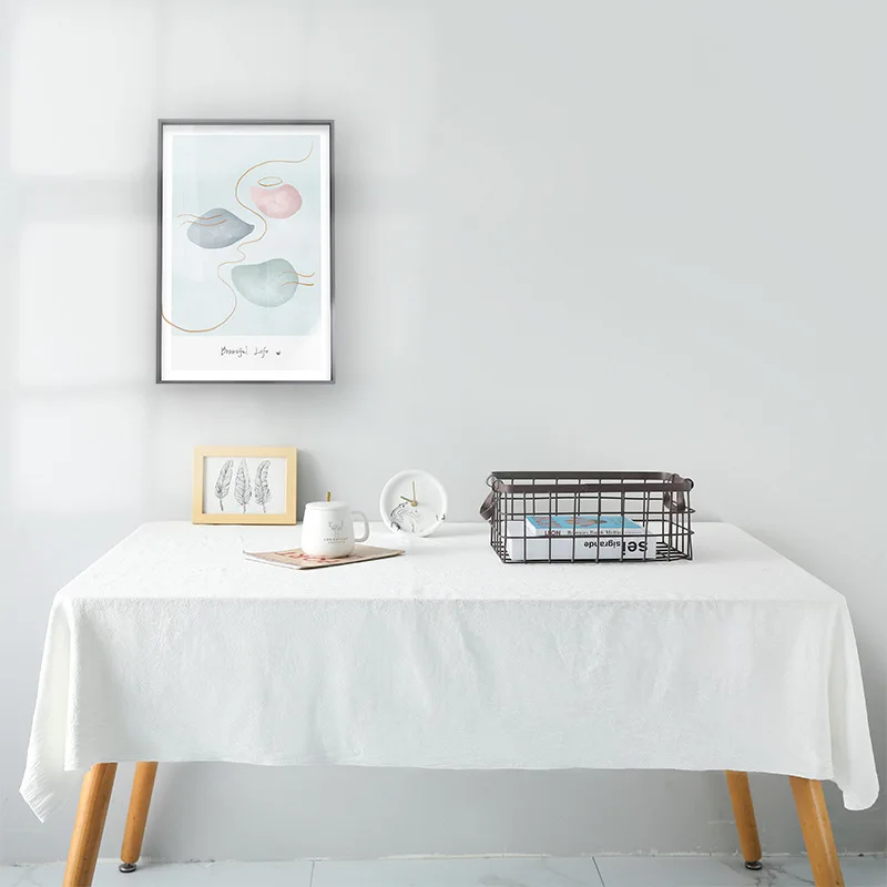 Cotton Washable Tablecloth for Wedding Party Dining Banquet Decoration Fabric Table Cloth Luxurious Table Cover Picnic Mat