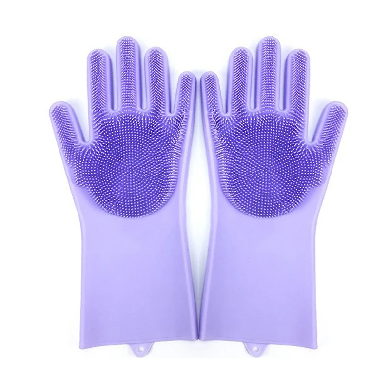 Multi-Functional Silicone Pet Grooming and Cleaning Gloves