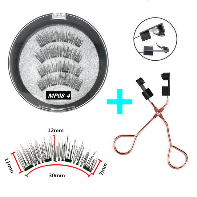 Pairs of Magnet Magnetic Eyelashes, Natural Handmade Mink hair, Reusable