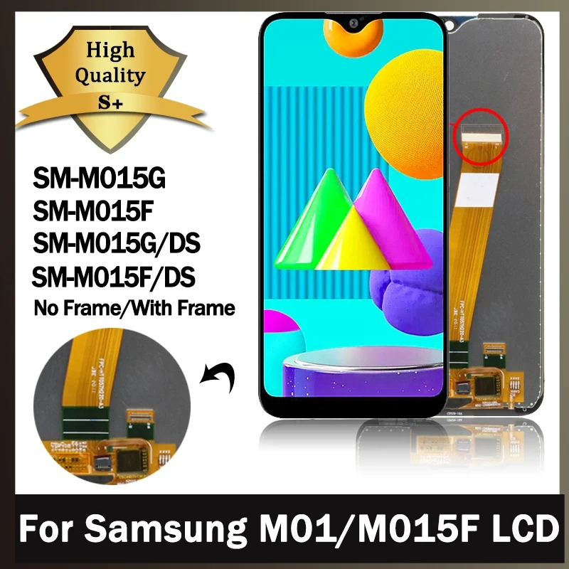 

ЖК-дисплей 5,7 дюйма M015 для Samsung M01 M015F/DS, ЖК-дисплей с сенсорным экраном и дигитайзером в сборе для Samsung M015F M01, ЖК-экран