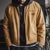 Maden Retro Canvas Detroit Hunting J001 Jacket with Heavyweight Cotton Pockets Design Lapel Collar Zipper Coat for Men's Autumn 3