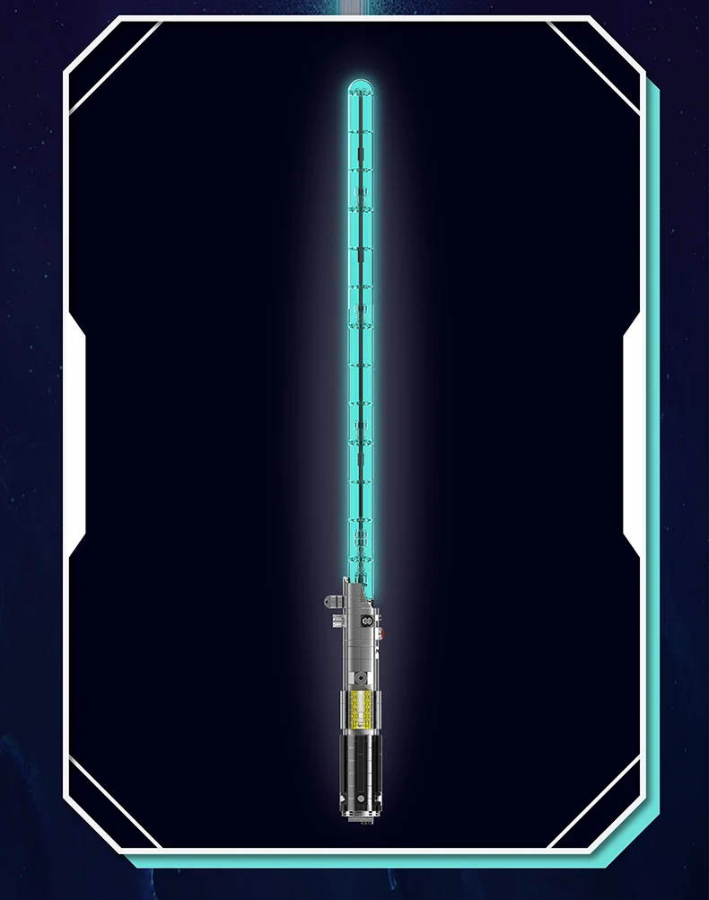 Mould King Lightsaber Building Block The Darksaber with Led