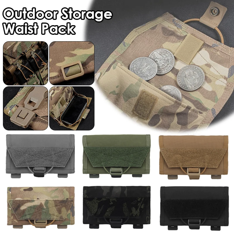 

Military Mobile Phone Pouch Tactical Vest Molle Waist Bag Outdoor Fanny Backpack Hanging Mobile Phone Navigation Outside