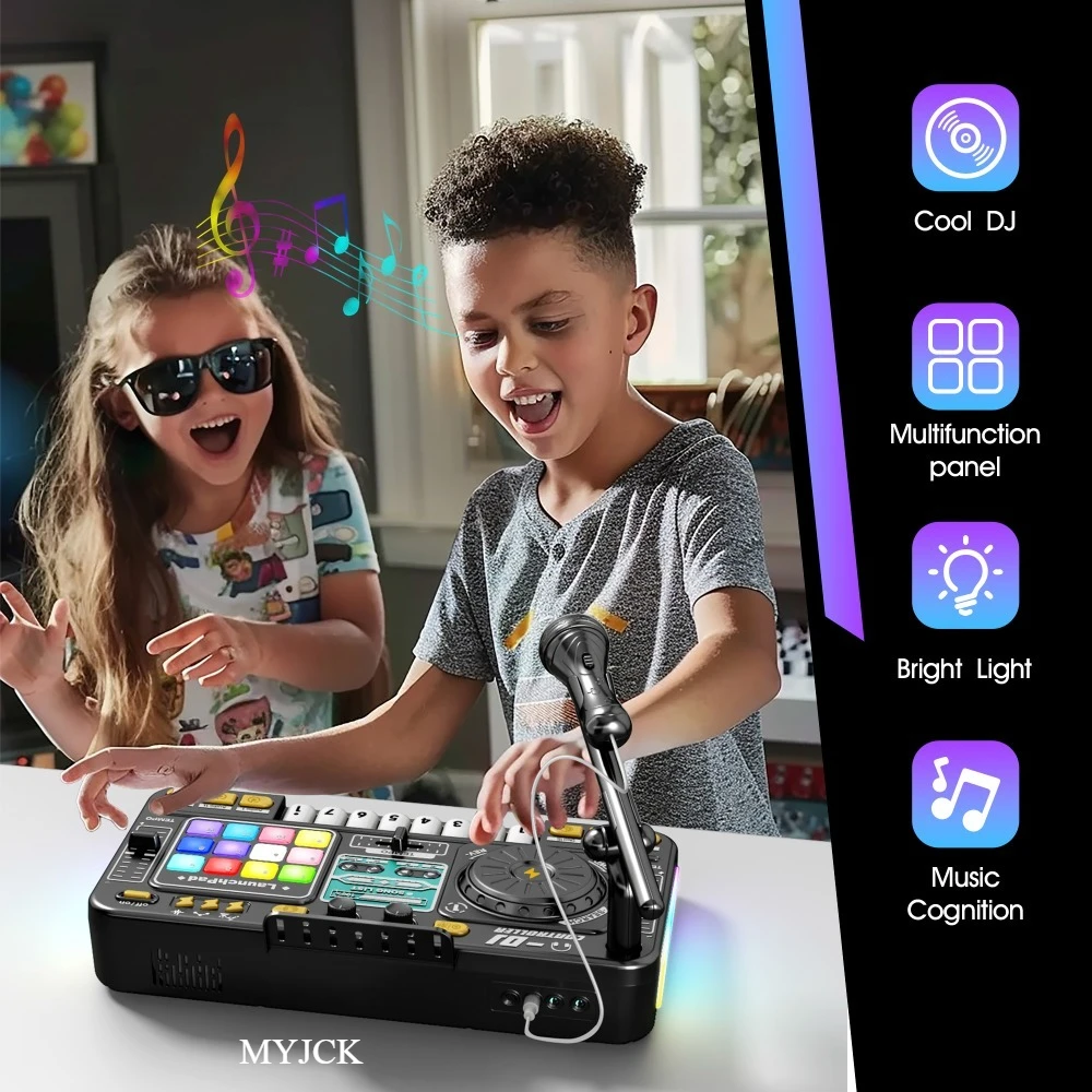 Kids DJ Mixer Keyboard 6