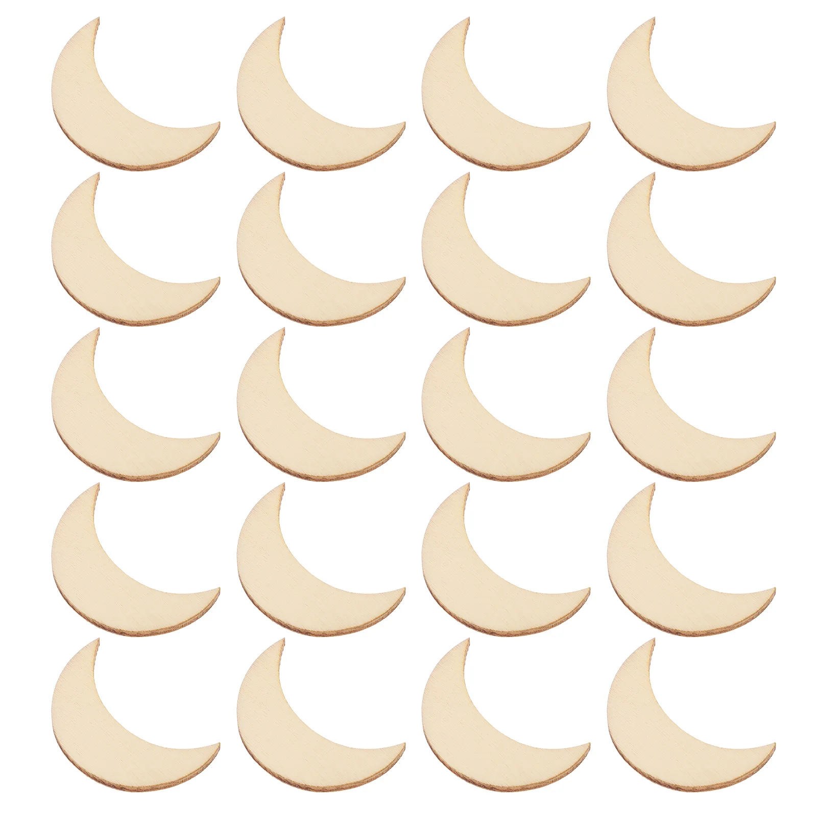 

Moon Wooden Wood Unfinished Cutouts Shapes Discs Blank Ornaments Crafts Paint Natural Earrings Shape Circles Circle Chips