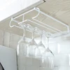 New Useful Stainless Steel 6-9 Cups Wine Rack Wine Glass Rack For Holder Glasses Storage Bar Kitchen Hanging Bar Hanger Shelf 3