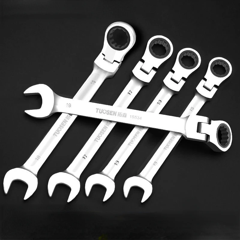 Movable Head Ratchet Wrench 72 Tooth Shaking Dualpurpose Ratchet