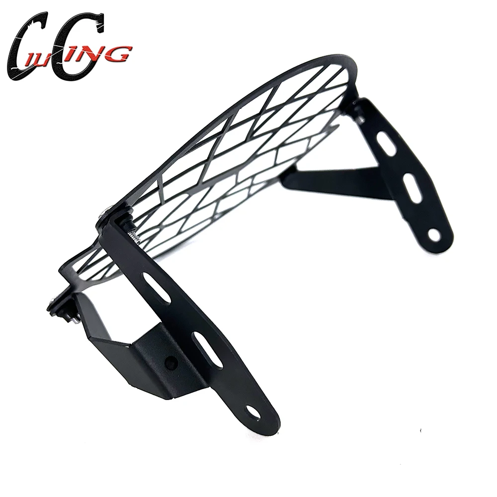Protector De Faros Para Moto Guzzi V7 Y V9 - Acero Inoxidable, Negro, Fácil Instalación