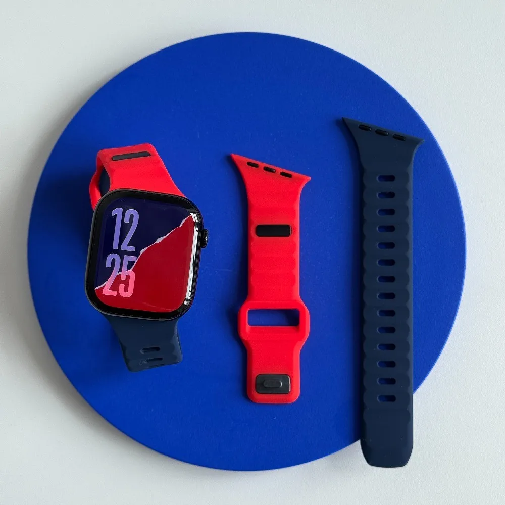 รูปสินค้า สายซิลิโคนแฟชั่นสำหรับ Apple Watch หลายขนาด