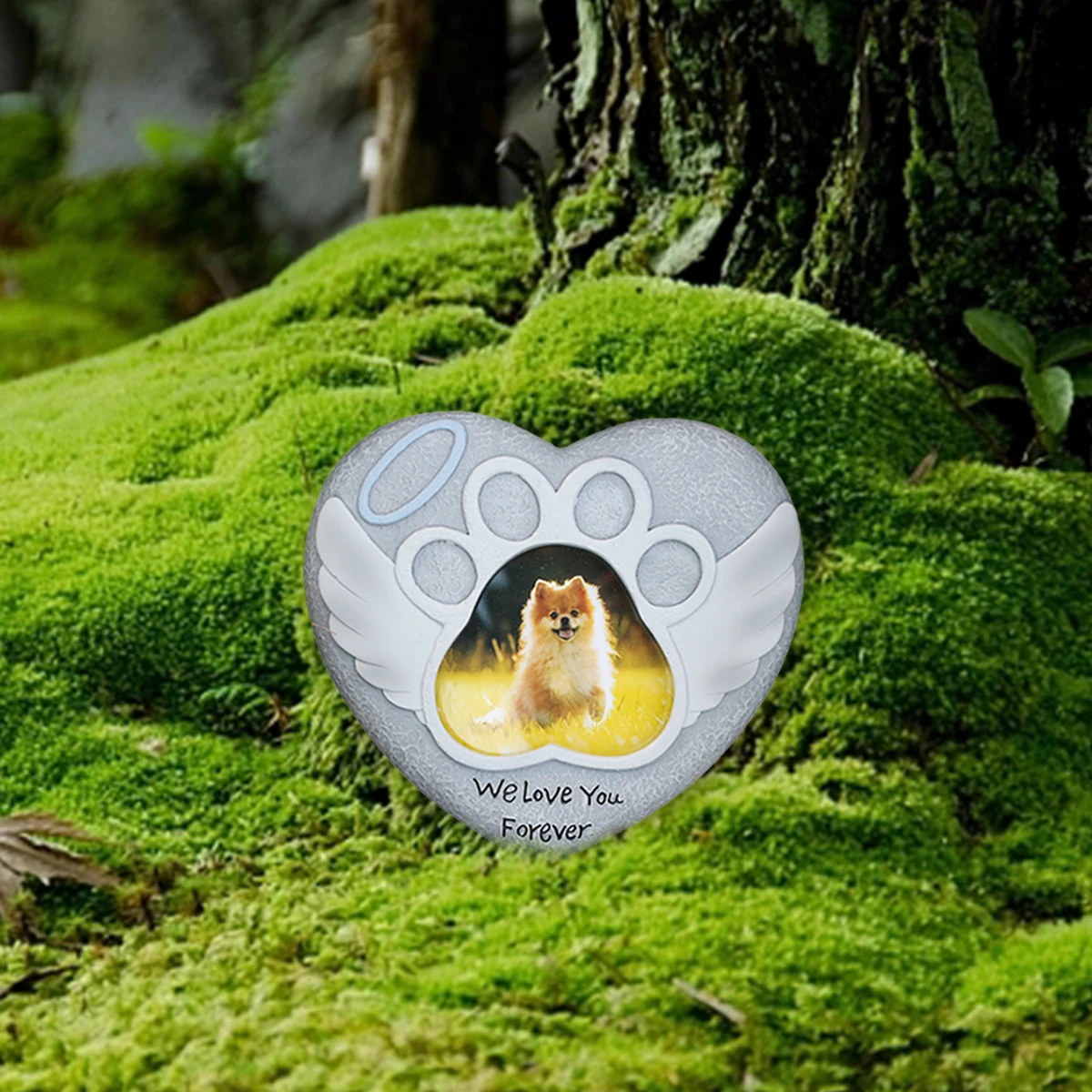 Pet Tombstone-Suitable for Missing Cats/Dogs, Compassionate Gifts, Garden Stone Statues, Suitable for Outdoor Gardens, Lawn