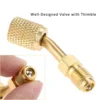 2pcs R410A Adapter 5/16" SAE Female Quick Couplers to 1/4" SAE Male Flare with Thimble Mini Split System 2