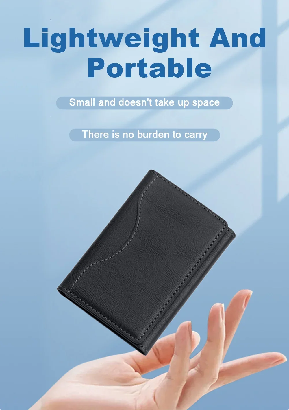 Detalhe do slot para cartão da Carteira de Couro MagSafe