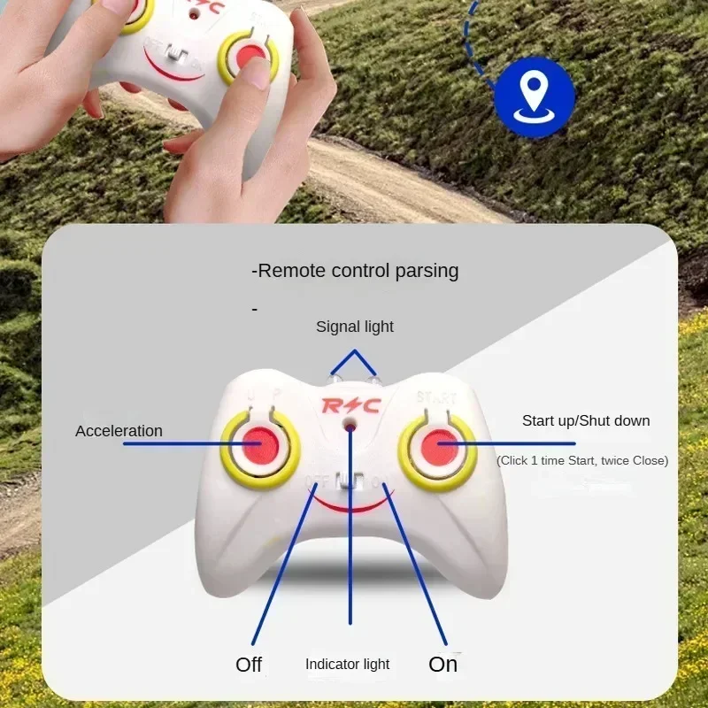 New Rechargeable Mini RC Drone Remote Safe Fall-resistant RC Helicopters Drone Induction Hovering Children Toys Helicopter Kids