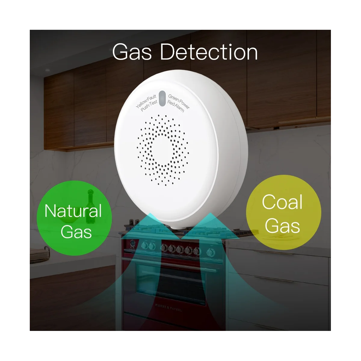 

Smart ZigBee Gas Leakage Detector Combustible Sensor Tuya Smart Home Security Alarm System Smart Life Tuya App