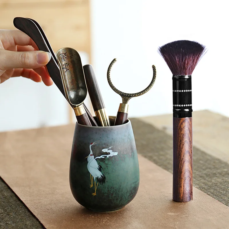 

Kung Fu Tea Set Accessories Crane Tea Ceremony Set Tea Clamp Pot Maintenance Pen Knife Tea Tea Set Siteel Tea Infuzer