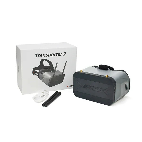 Официальные очки EMAX USA 5.8G 4,3 дюйма Transporter 2 с двумя антеннами для гоночного дрона FPV thumbnail 6