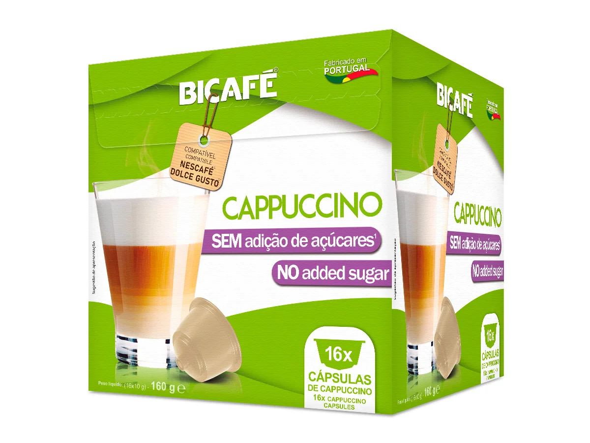 Cápsula De Cappuccino Sem Açúcar Bicafé  P/ Maq. Dolce Gusto*