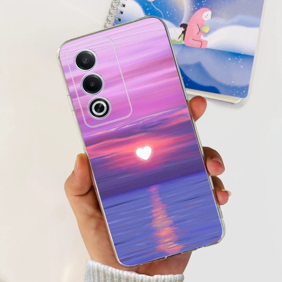 Luxury Flowers Painted Soft Silicone Phone Case - Elegant Bumper Cover