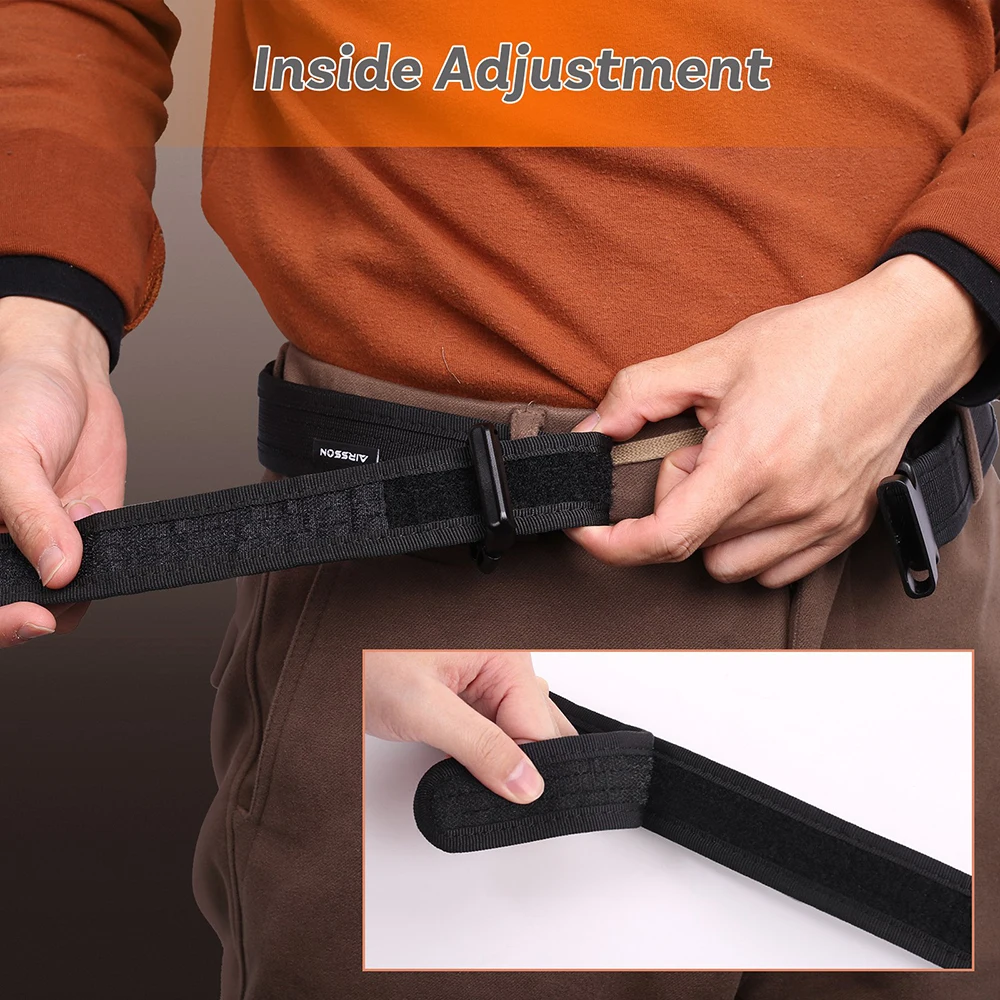 Tactical Belt 1.5inch Duty Web Belt 130cm 600D Nylon Adjustable Waist Support Load Bearing Combat Outdoor Camping Hiking