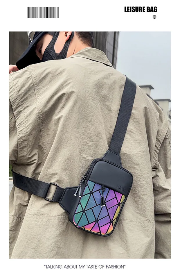 New Universal Crossbody Small Bag Casual Rhombus Grid Shoulder Fashion Mobile Phone Breast Bag Premium Crossbody Bag