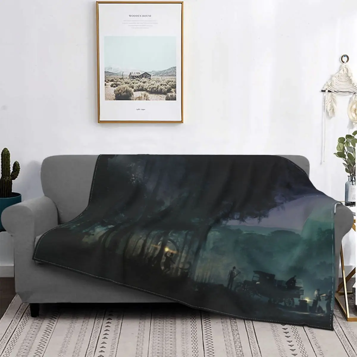 

Call Of Cthulhu Keeper Blanket Fleece All Season horror dead death Portable Super Soft Throw Blankets for Bed Couch Bedspreads