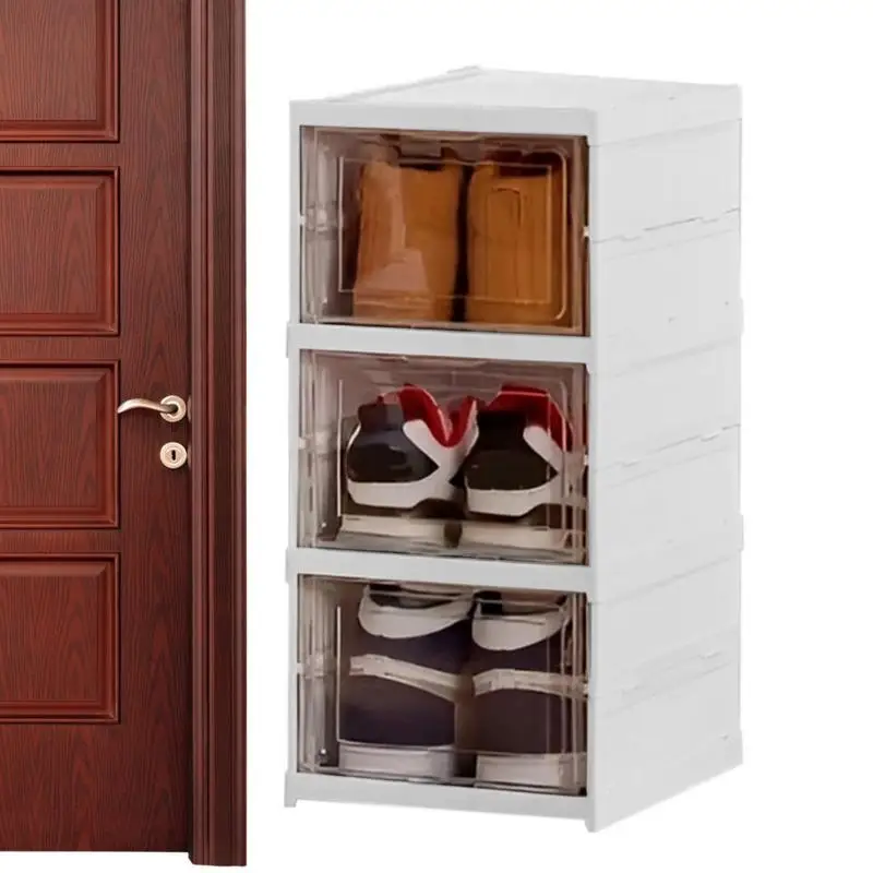 

Прозрачные коробки для хранения обуви, составные компактные стеллажи для хранения обуви, вместительные стеллажи для обуви