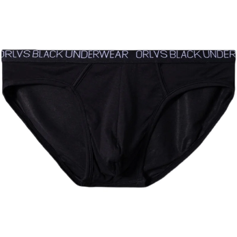 2Pcs/Lot Sexy Modal Super Elastic Low Waist Underwear Men's U Convex Design Briefs Mens Sexy Underwear China Gay Video