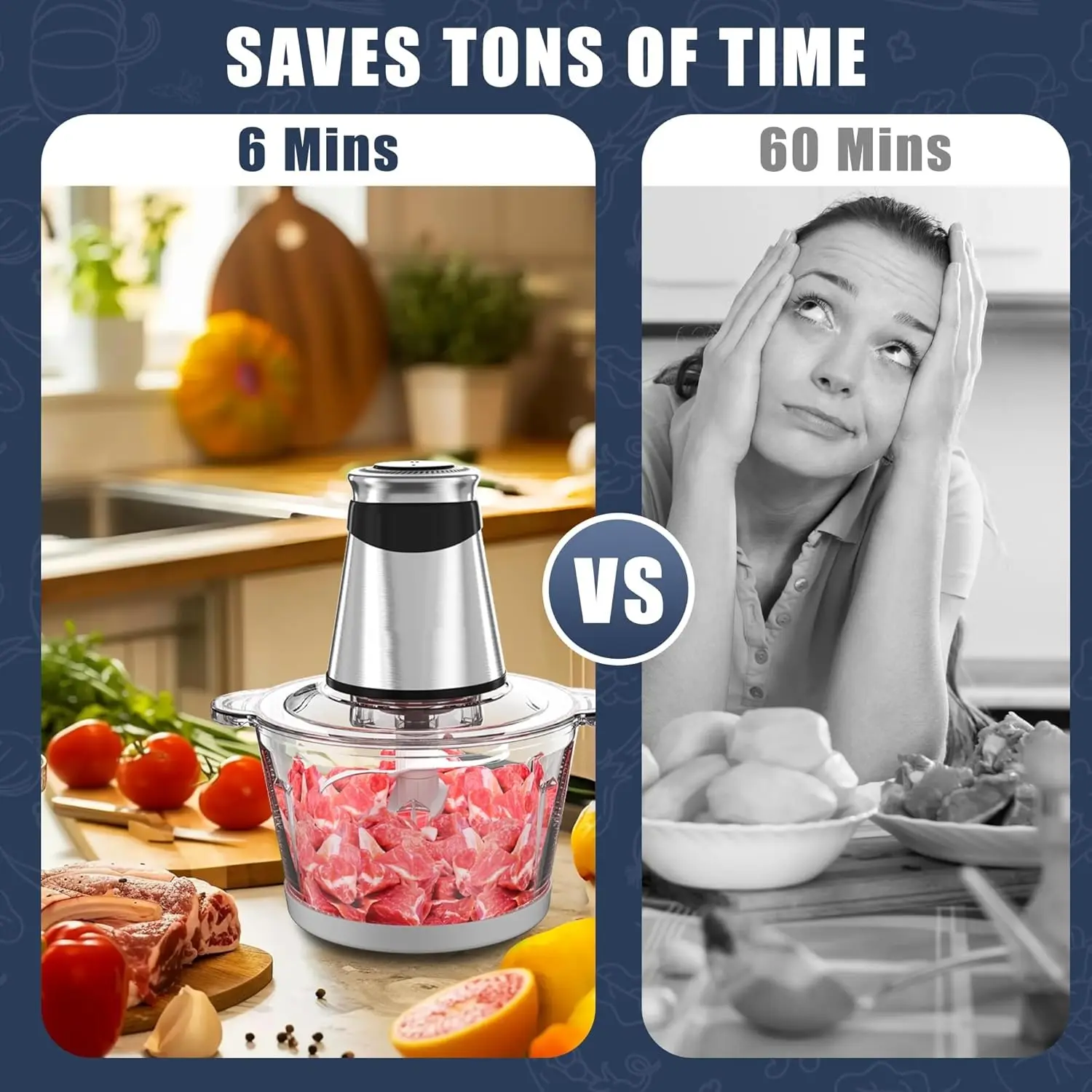 محضر طعام فاخر ٥ لتر ستانلس ستيل