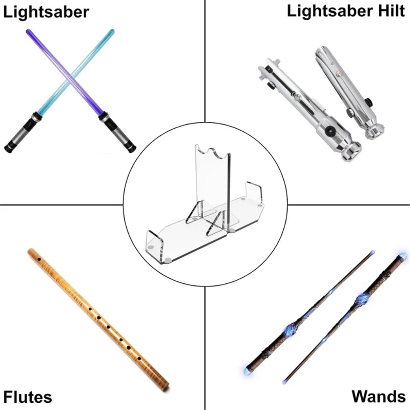 Lightsaber Sword Stand Transparent Acrylic Hilt Display Showcase Suitable For Most Storage Bracket Dropshipping 6