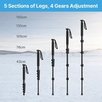 Ulanzi Lightweight Monopod Aluminium DSLR Camera Tripod for  1/4''3/8'' Hiking Travel Selfie Stick Max 155cm Extend 5KG Load - Image 4