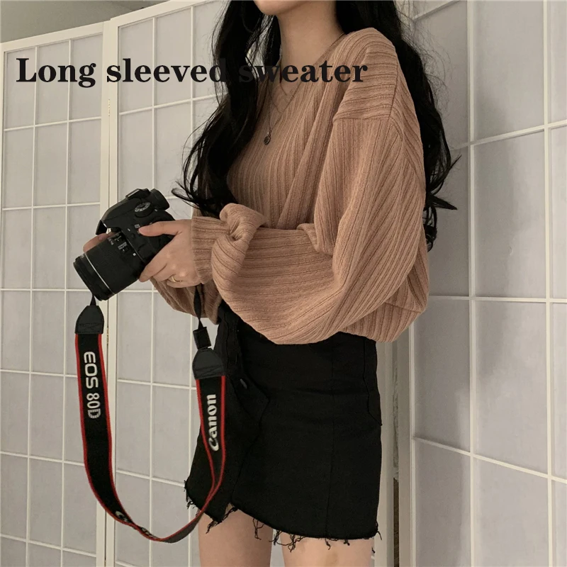 

Loose Pullover Women Luxury Traf Knitwears Women's Thin Top Sweater O-neck Pullovers Woman Winter 2022 Knitted Dresses Versatile