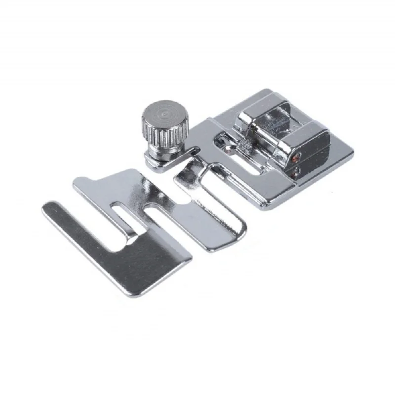 Description Picture 2 of itemDomestic Sewing Machine Parts Foot Presser Foot Rolled Hem Feet Elastic Cord Band Fabric Stretch DIY Sewing Accessories