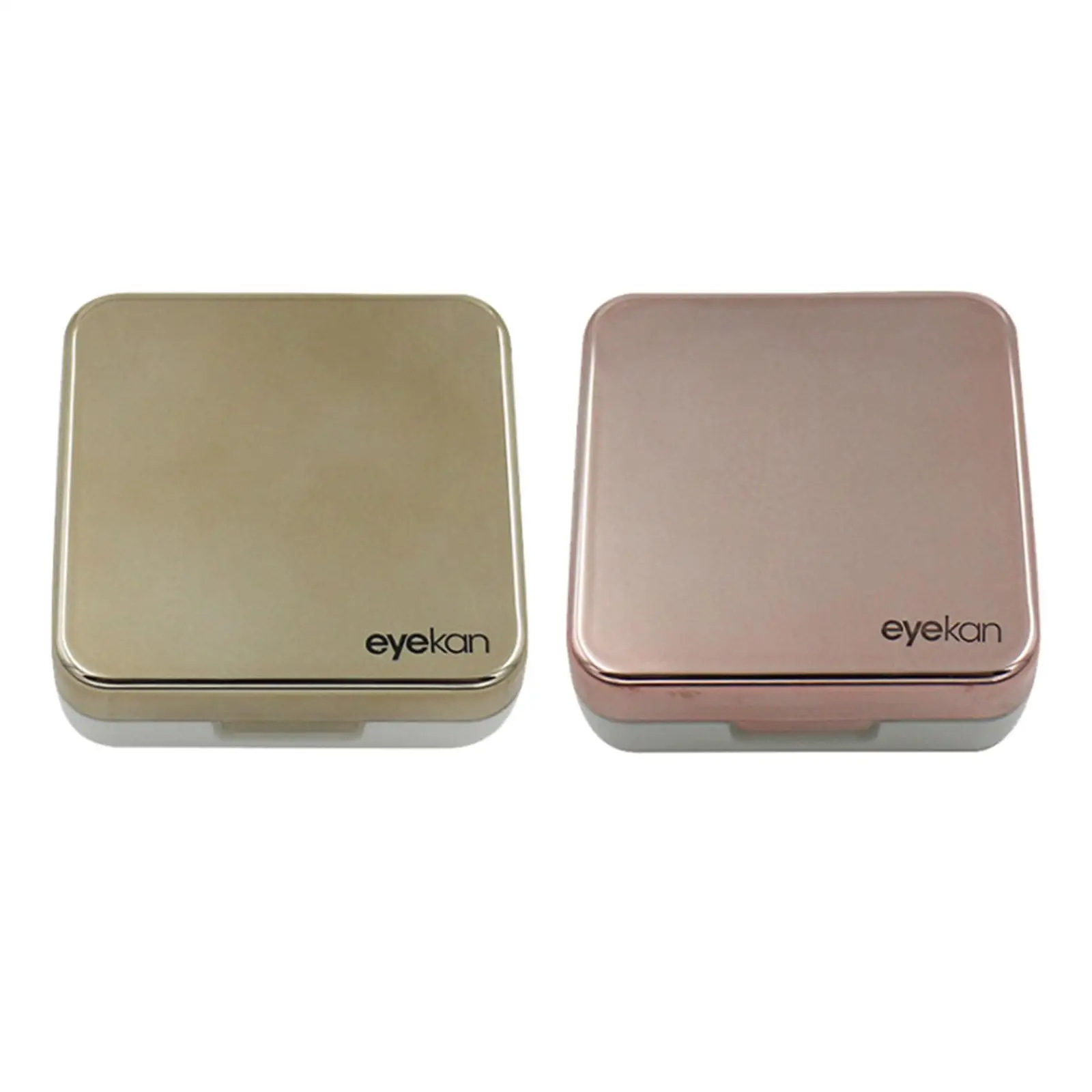 콘택트 렌즈 홀더 컨테이너 세트(거울 포함) 휴대용 미니 보관함 일회용 아이 커버 핀셋(여행용, 가정용)