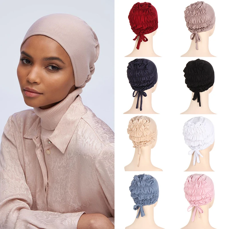 1PC Soft Modal Muslim Inner Hijab Caps 