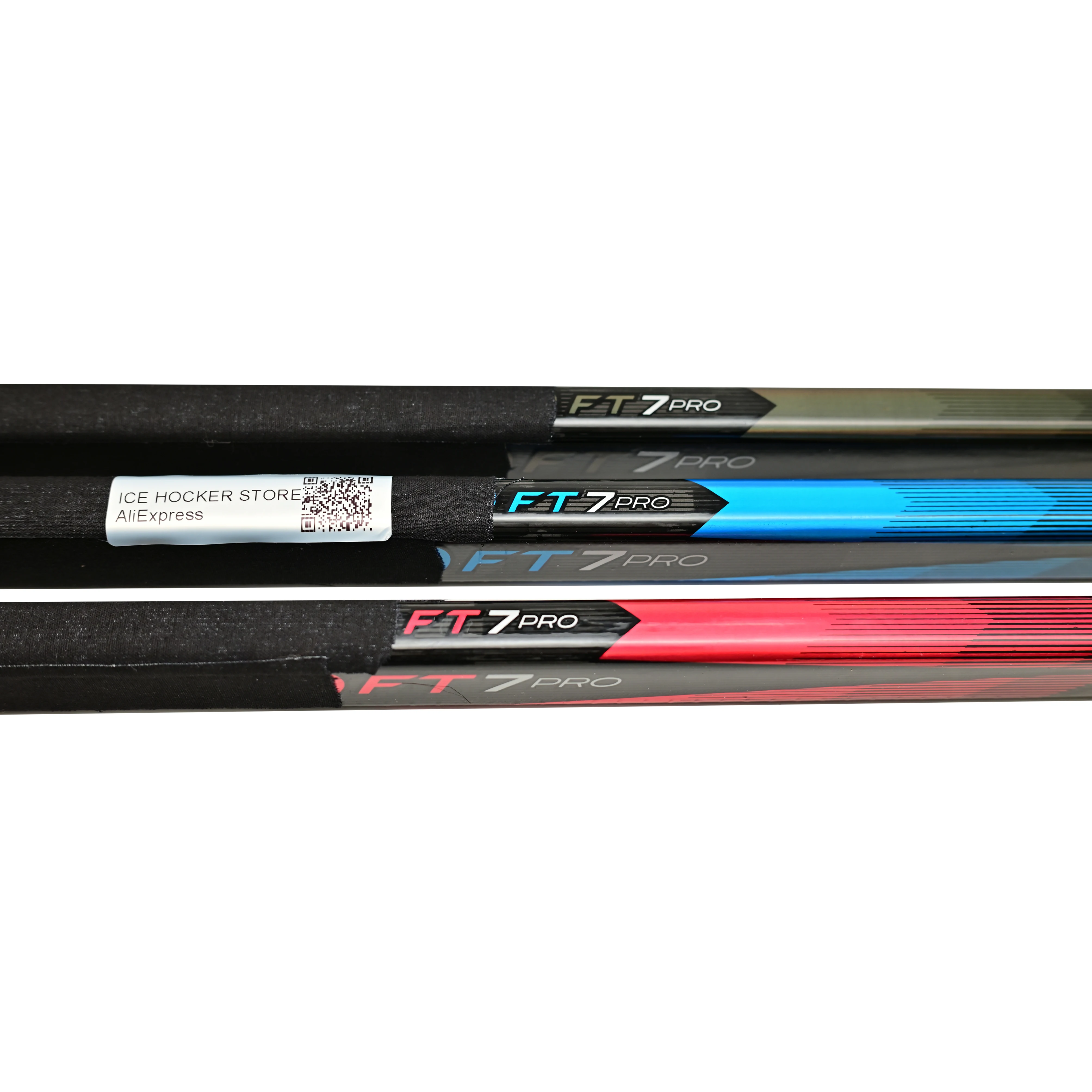 [2-Pack][INT/JR][Silver][FT7] New Ice Hockey Sticks Intermediate SPEED serries FT7 PRO P29 P28 P90TM Grip Carbon Fiber