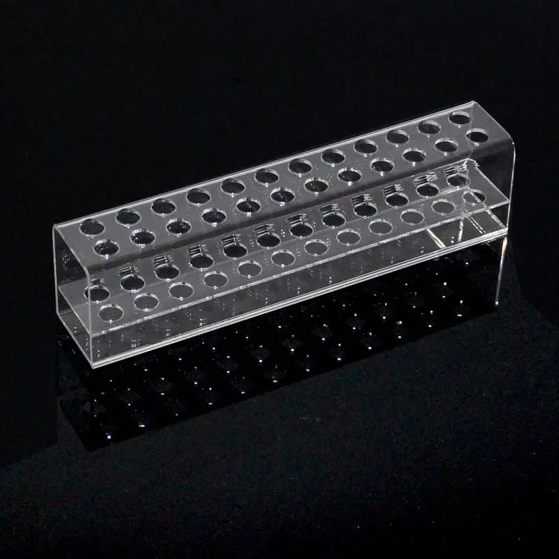 Clear 24 Slots Acrylic Eyeliner Lip Liner Pencil Holder Makeup Display Stand Organizer Makeup Brushes Shelf Cosmetic Storage Box 4