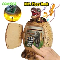 Piggy Bank Dinosaur Egg Atm Money Saving Fingerprint Password Electronic Dino Cash Coin Moneybox Kids Birthday Gifts Boys Girls 1