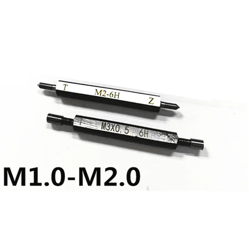 

M1.0 M1.2 M1.4 M1.6 M1.7 M1.8 M2 M3 Thread plug gauge support customize go nogo gages T Z flat gauges tool