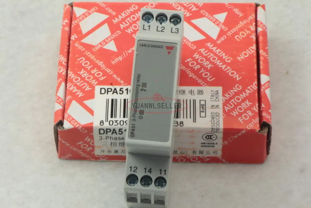 

1 шт. Новое 3-фазное реле контроля DPA51CM44 CARLO GAVAZZI 208-480VAC
