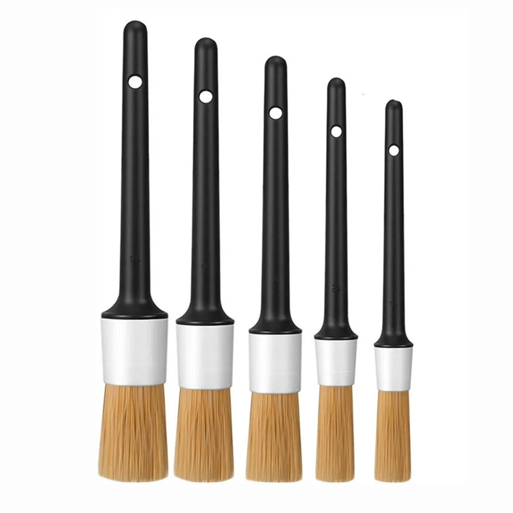 

5 Pcs High Quality Car Cleaning Brushes Universal Durable Ultra-Soft Detailing Brushes Car Accessories