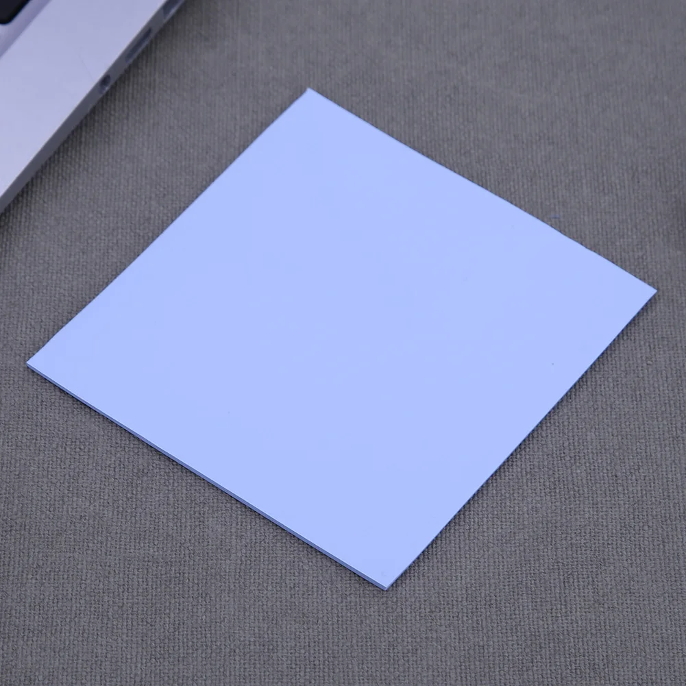 100x100x0.5/1.0/2.0mm 실리콘 열 패드 시트 컴퓨터 PC CPU 그래픽 칩 방열판, 냉각 전도성 열 패드