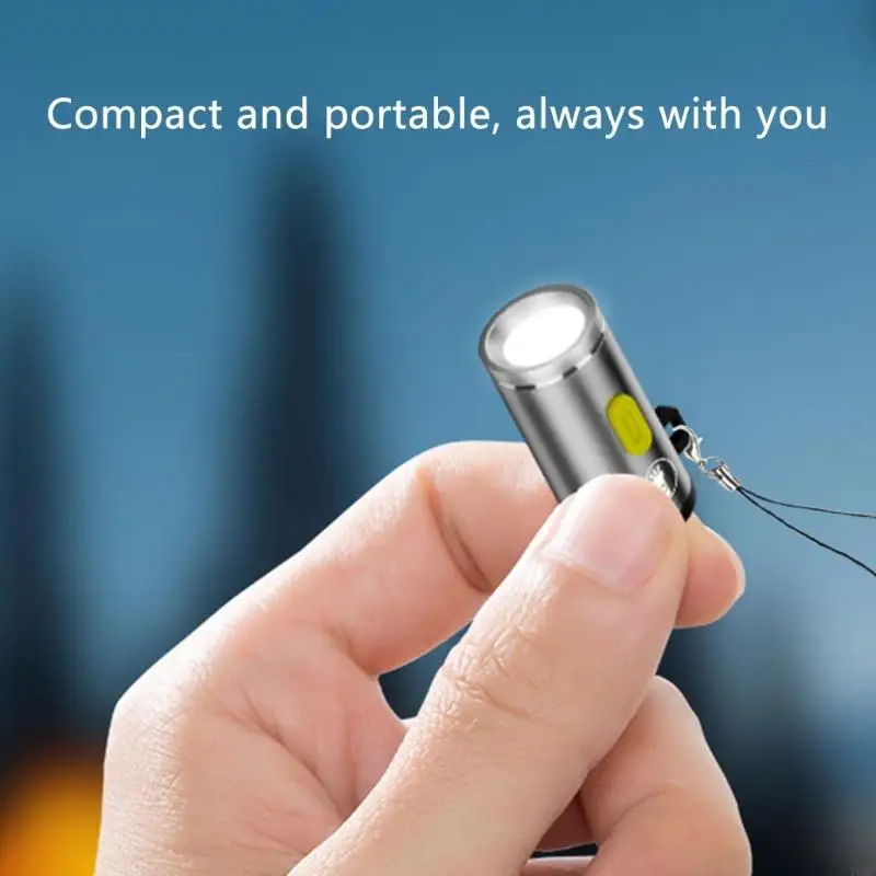 High Brightness LED Mini Flashlight Type C Connectors Small LED Light Torches Travel Use