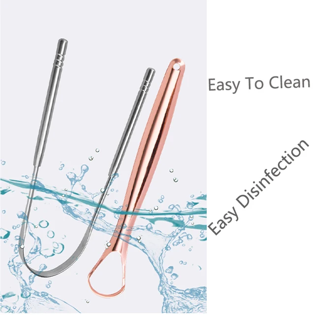 Stainless Steel Tongue Scraper Cleaner Fresh Breath Cleaning Coated Tongue Toothbrush Oral Hygiene Care Tools 1