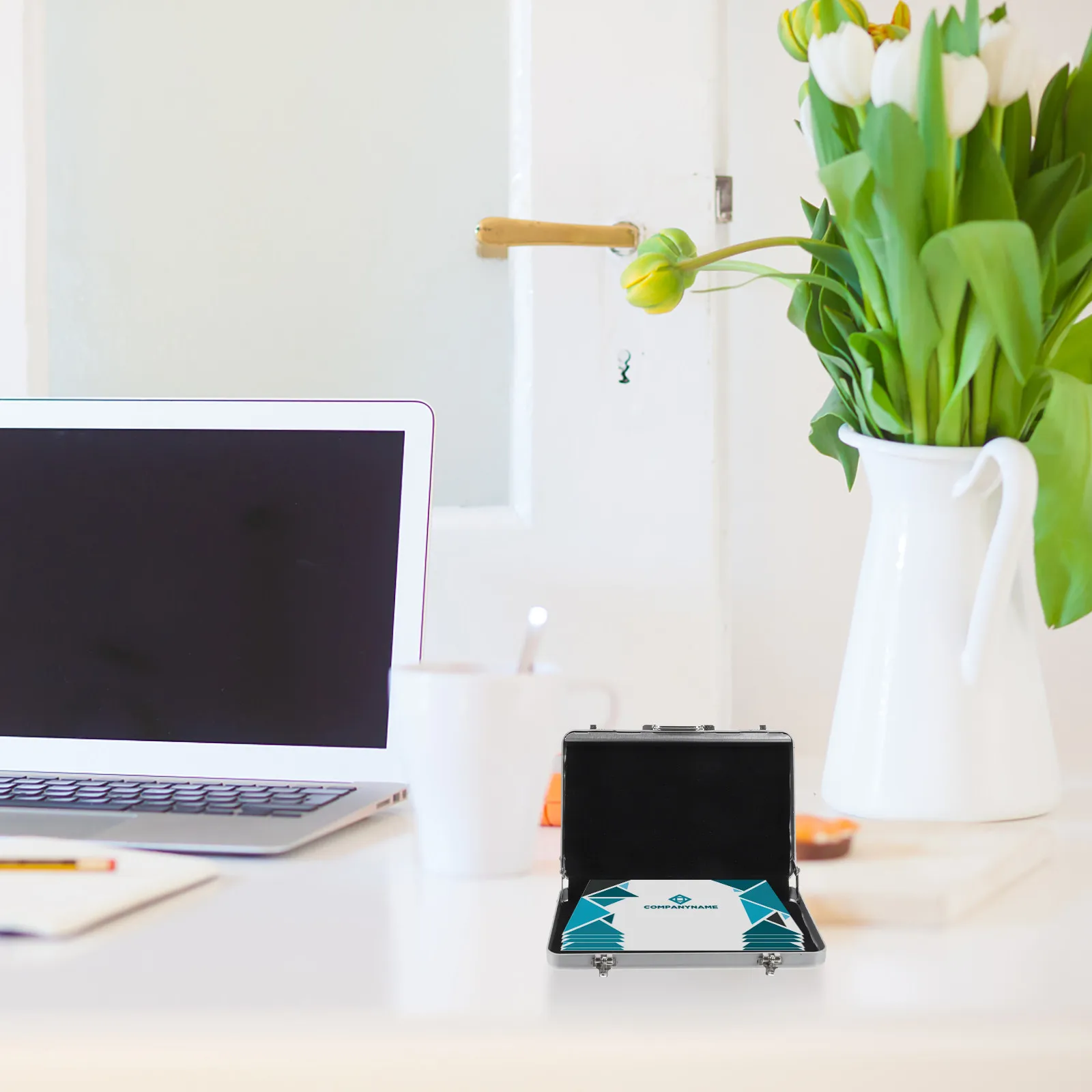 알루미늄 합금 명함 홀더 미니 서류 가방 스타일 휴대용 신용 ID 카드 주최자 지갑 남성용 사무용품 카드