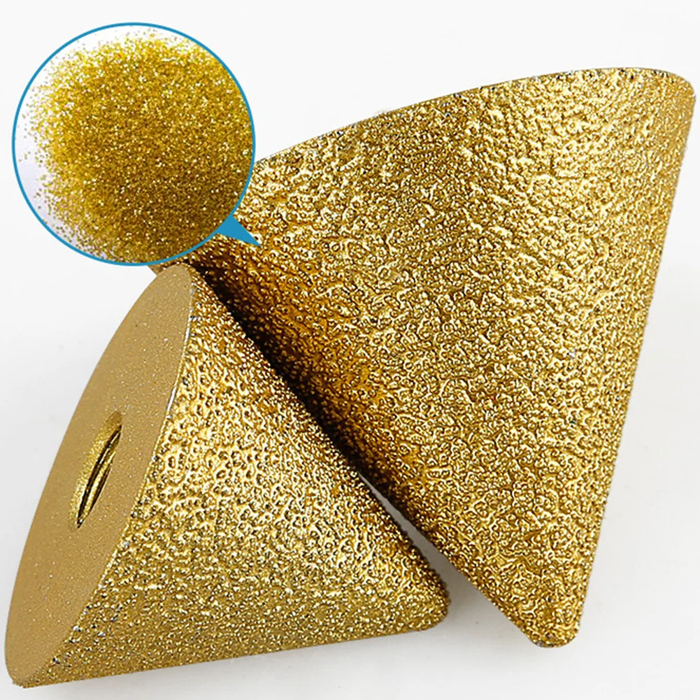 

M10 Thread Diamond Beveling Chamfer Bit 38/50mm Cone Carve Polishing Grinding Wheel For Porcelain Tiles Cutter Trimming Bit