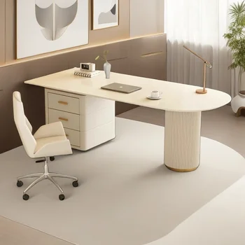 Cute Executive Office Desk Standing Bedroom Luxury Executive Design Office Desk Aesthetic Minimalist Biurko Lounge Furniture