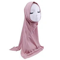 Muslim Women Hijab Headscarf Instant Scarf One Piece Amira Islam Pray Hijabs Turban Wrap Shawls Niqab Nikab Already Made Scarves